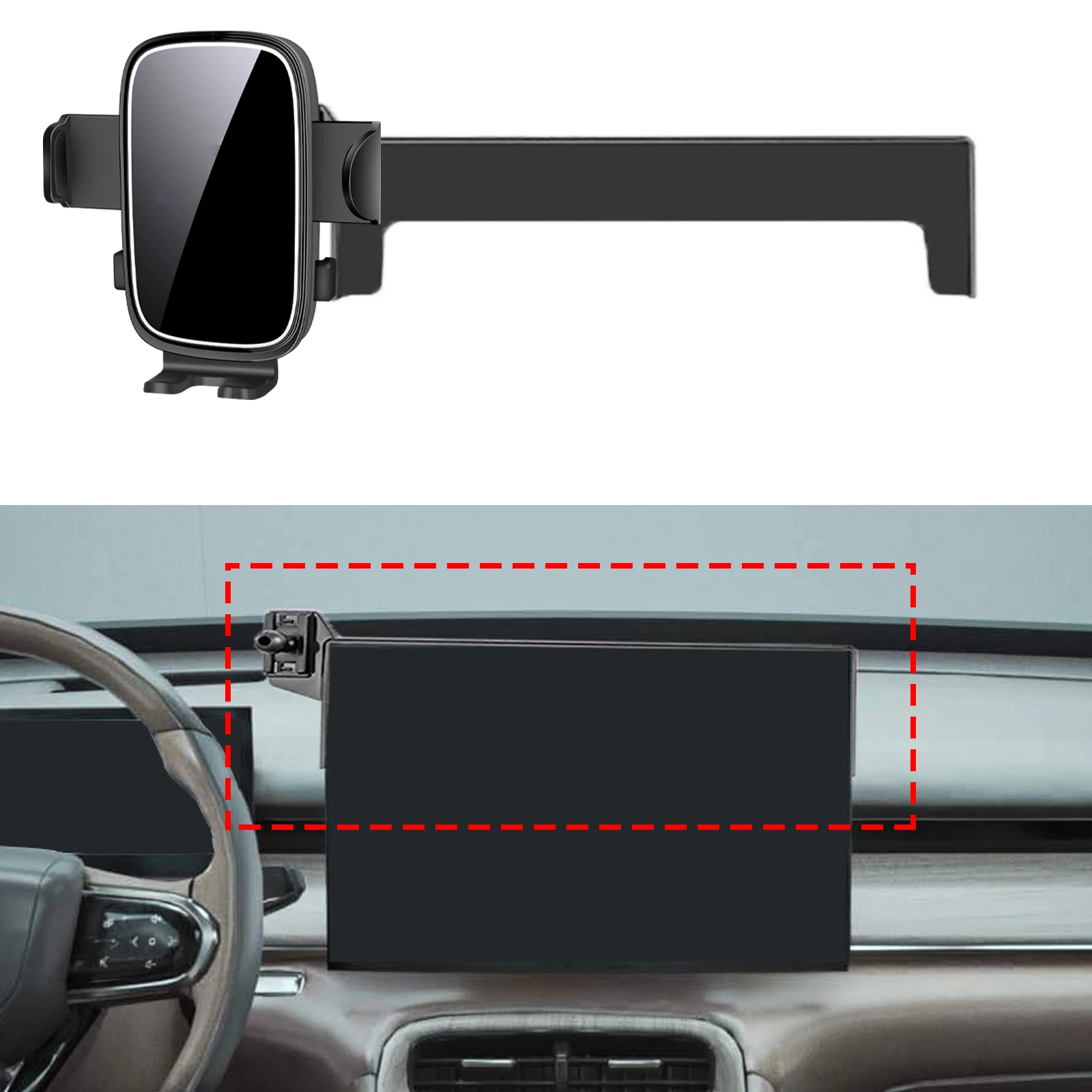 

for Chery Tiggo 8 plus EBRO S800 2025 2026 Custom Fit Phone Holder Mount Dashboard Screen Base No Drill Car​​ accessoires
