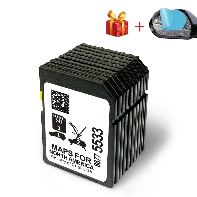 SD Card Navi for Cadillac Chevrolet GMC 2020-2023 Car 8677-5533 Maps for USA CAN MX Update Data Navigation System