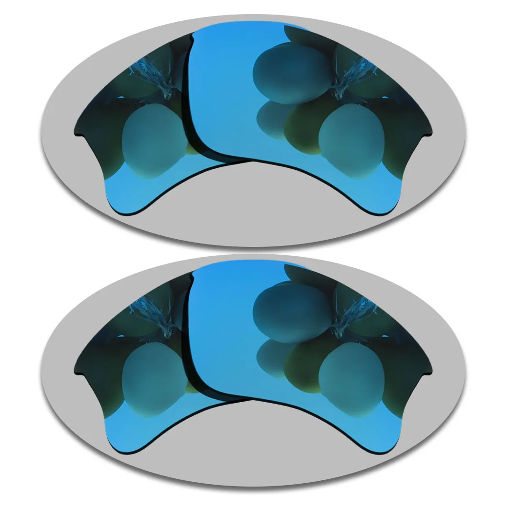 

2 Pairs Sky Blue&Sky Blue Lenses Replacement For-Flak Jacket XLJ Polarized Sunglasses