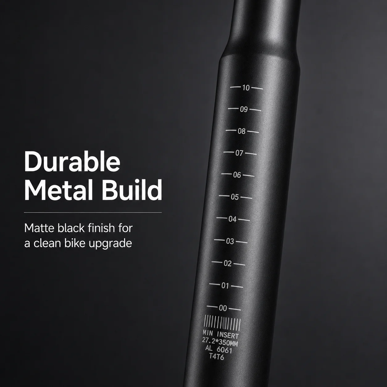 Bike Seat Post Heavy Duty Aluminum Alloy Bicycle Seat Tube With Scale Mark Fit MTB Road Folding Bike Replacement Saddle Post Cyc