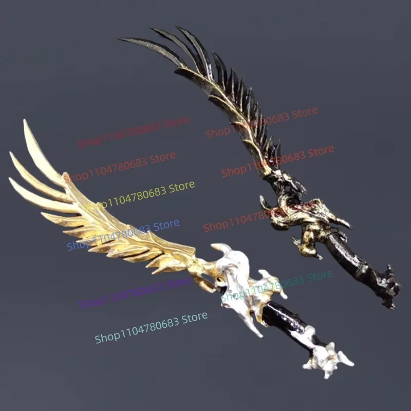 

Строительные блоки MOC, мини-фигурка с двойным лезвием Феникса, сборная модель, деталь дисплея, аниме, аксессуары с героями мультфильмов, Коллекционная игрушка в подарок