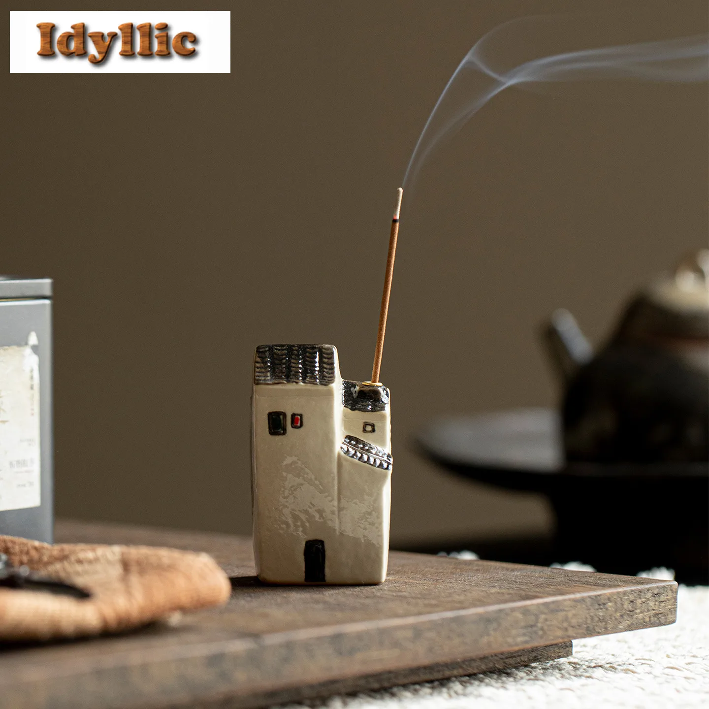 ذكريات جنوب منازل طويلة وقصيرة حامل البخور البخور شلال البخور المشرق مبخرة أدوات الشاي الحلي