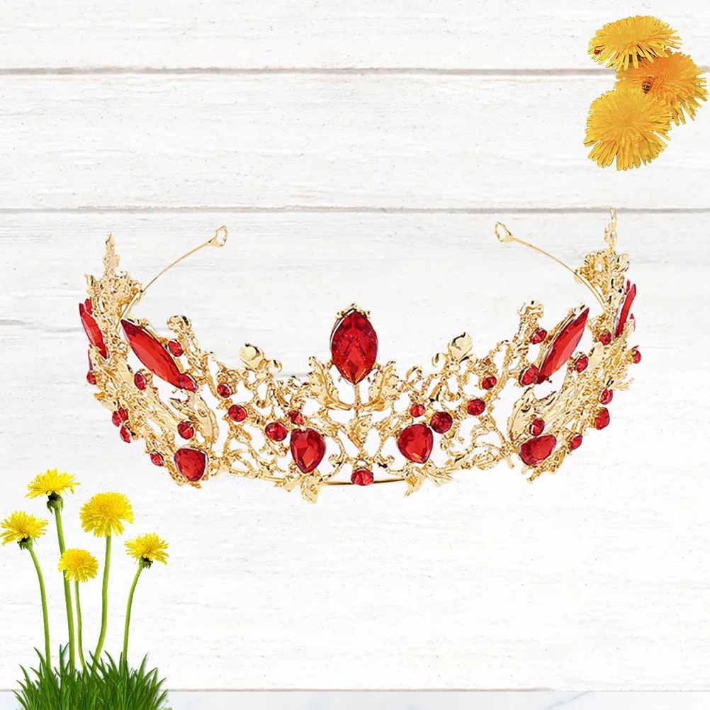 

Wedding Tiara Bridal Crown for Women Crystal Decorated Lightweight Fade Resistant Elegance Headpiece for Bride Engagement
