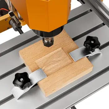 2件式鋁合金T型槽壓緊夾具,適用於木工及金屬加工,相容於CNC 3018工具機 10 最佳銷售 T型軌道夾具 - №3