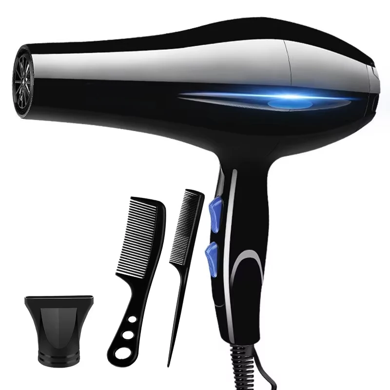 Hair Dryer 2200W Professional Powerful Hair Dryer Fast Heating Hot And Cold Adjustment Ionic Air Blow Dryer with Air Collecting