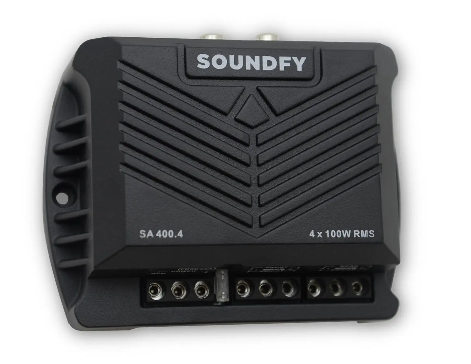 

400W 4-Channel Car Audio Amplifier, Compact Class D, 2 Ohm Stable, Crossover & MOSFET