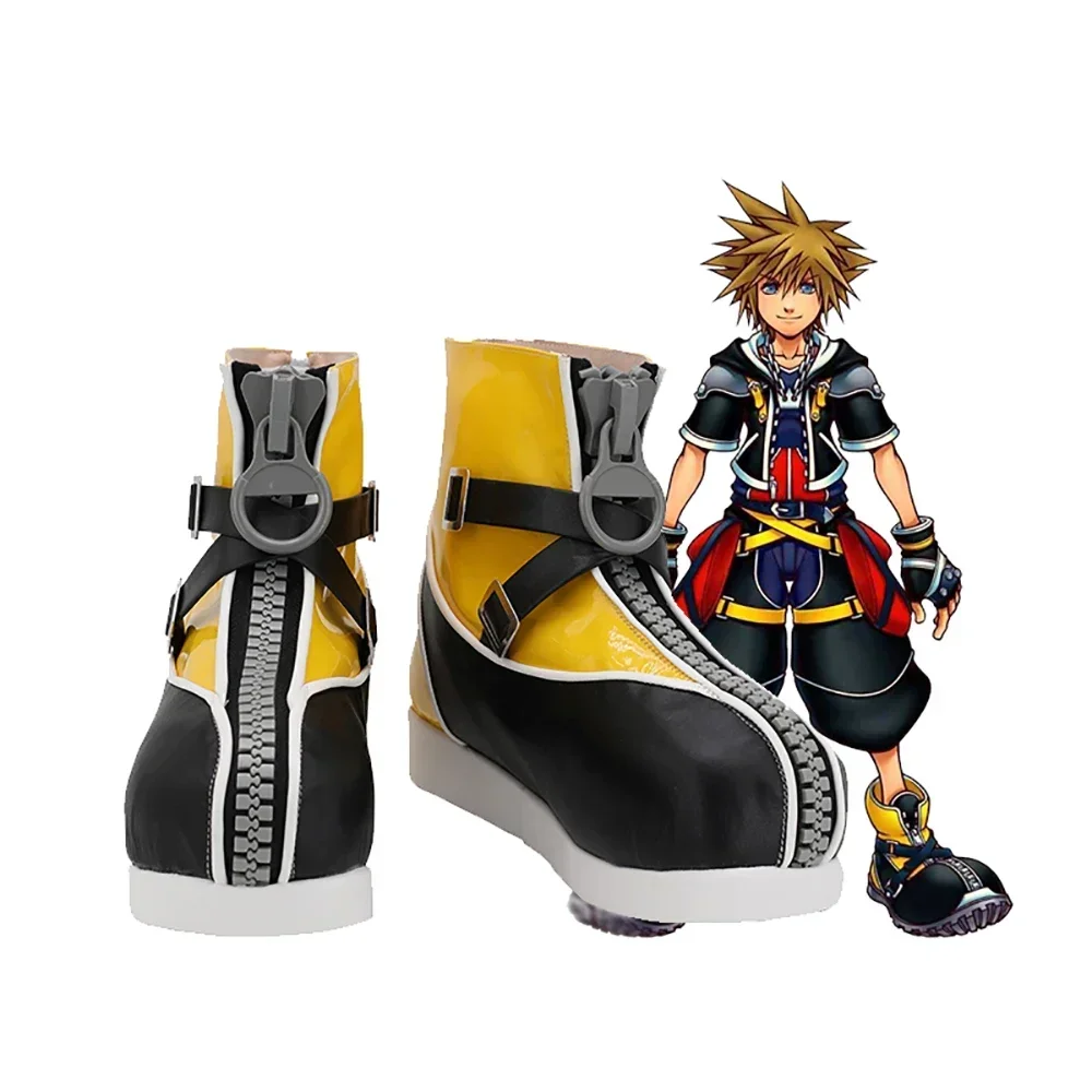 kingdom-hearts-sora-cosplay-boots-yellow-shoes-with-zipper