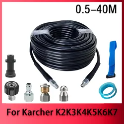 Máquina De Limpeza De Alta Pressão, Mangueira De Dragagem De Esgoto De Esgoto, Kit De Pulverização De Drenagem De Esgoto, Bocal Rotativo Para Karcher