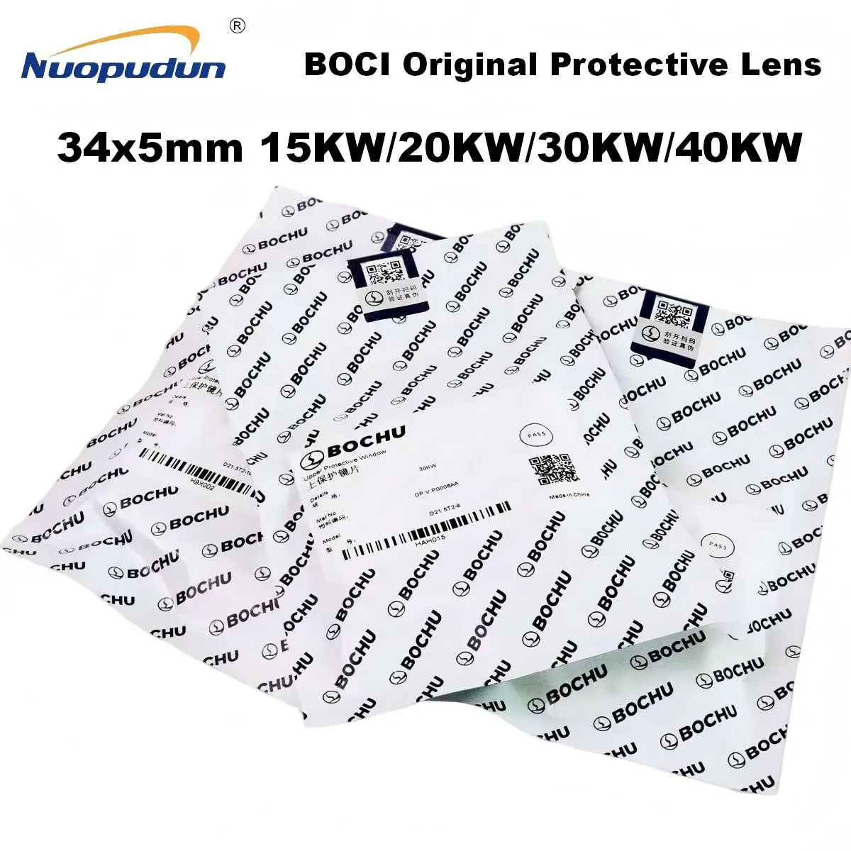 BOCI Original 34x5mm Laser Protective Lens Windows 15KW 20KW 30KW 40KW For Fiber Laser Cutting Head