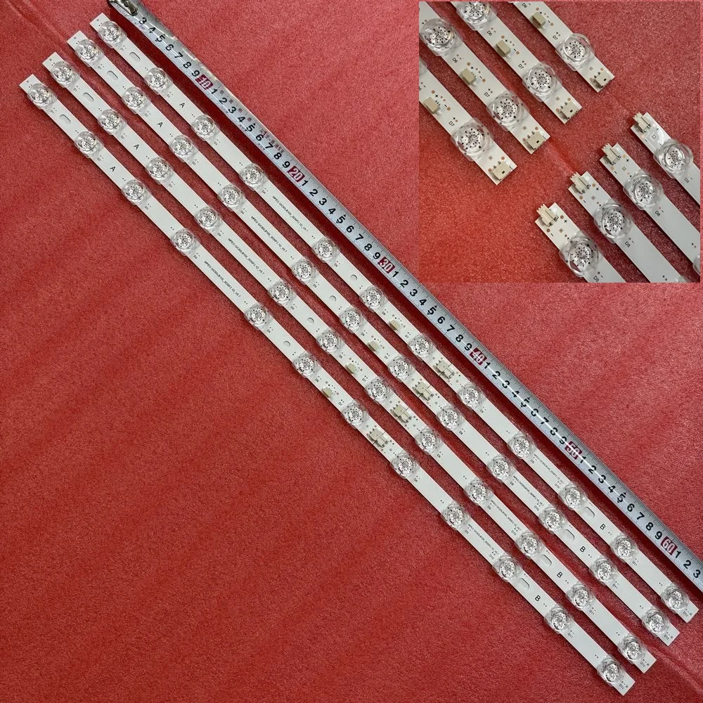 4pcs/set LED Strip For TCL 65S431 65S434 65S435 65S443 65P618 65V2D 65L8 65F9 6533F9 65V690 65N668 65A465 65RP620K GIC65LB105