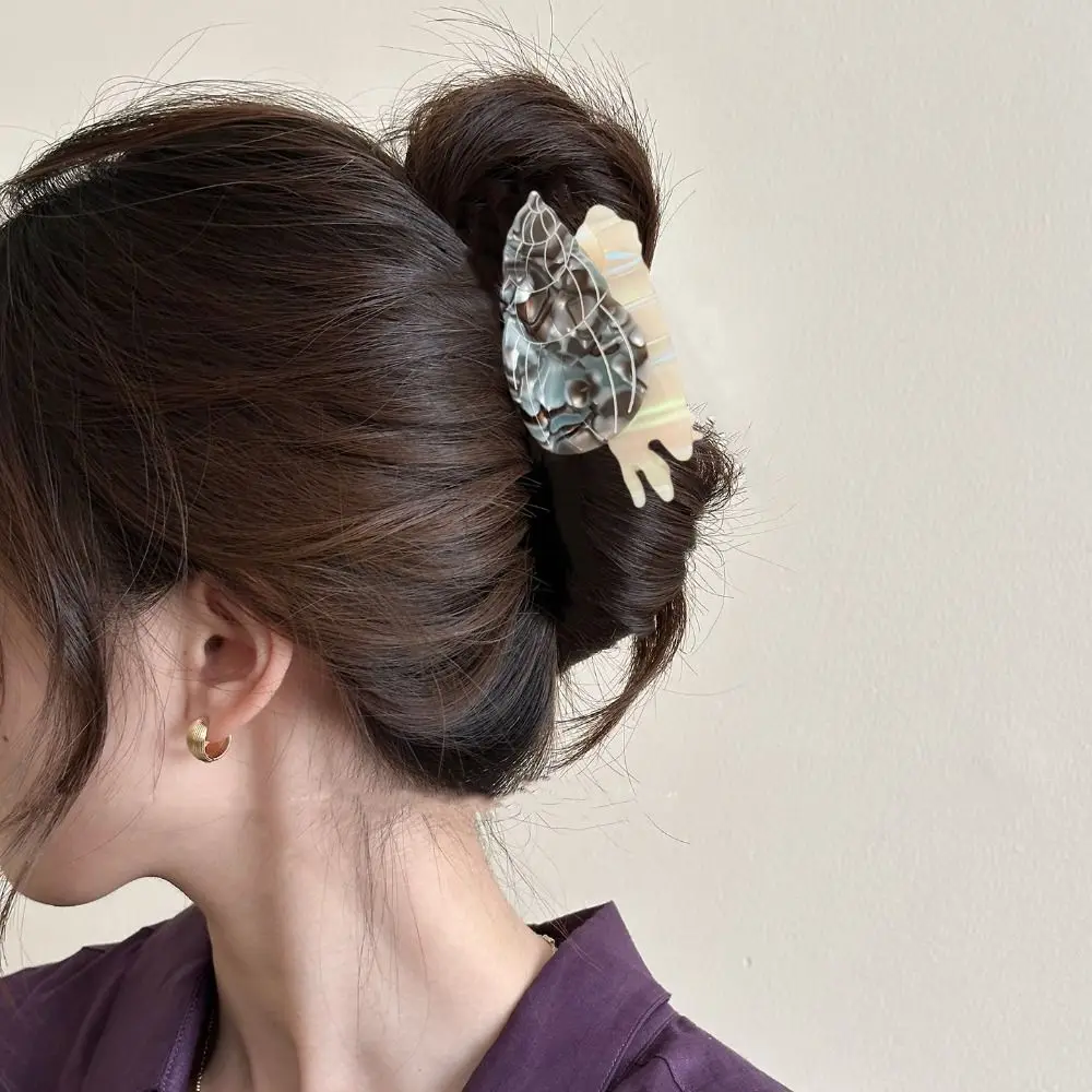 

Korean Style Ocean Series Hair Claw Acetic Acid High Ponytail Clip Conch Hair Claw Hair Accessories Beach Headwear