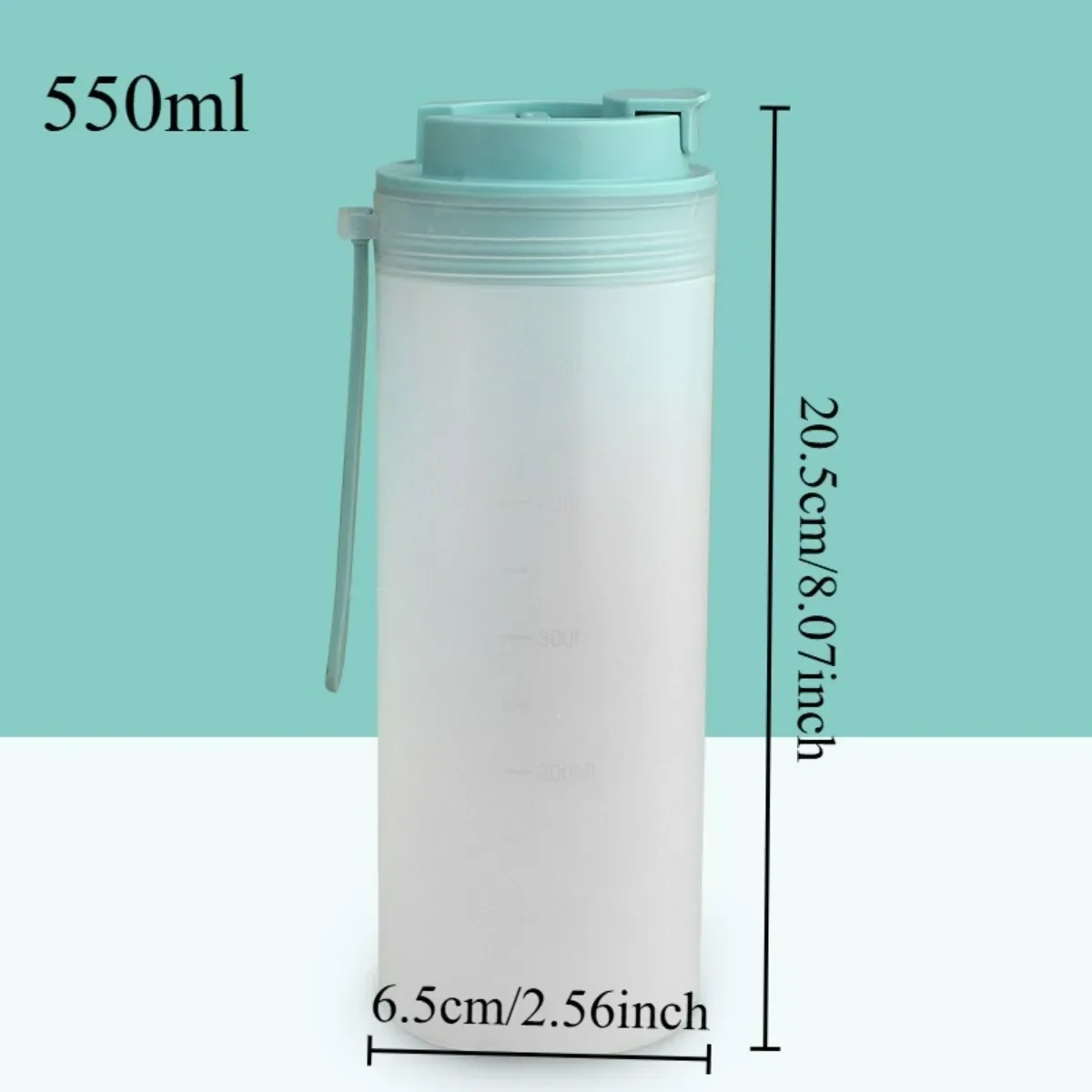Draagbare, lekvrije plastic waterfles voor kinderen en studenten, 350/550 ml, ideaal voor op reis en tijdens het sporten, hittebestendige waterbeker met koord.