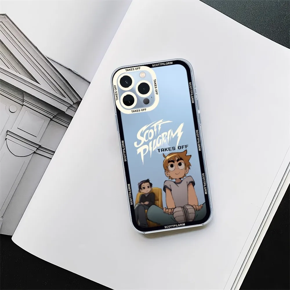 Scott Pilgrim Takes Off Phone Case For iPhone 11 12 Mini 13 14 15 Pro Max Transparent Shell