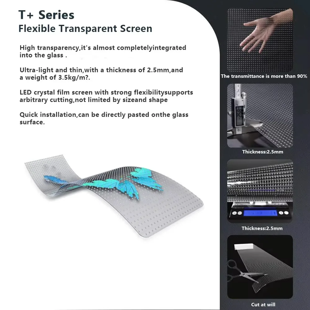 Lionled P4-8 OEM easy to install and maintain indoor full color transparent LED advertising screen 2500-4000cd/m brightness