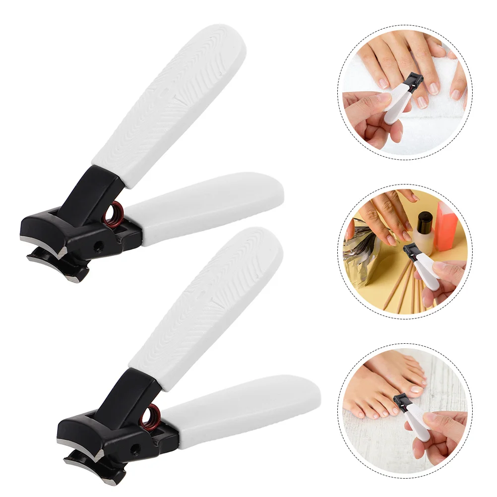 

2Pcs Heavy Duty Nail Clippers for Thick Toenails Ergonomic Anti-Splash Design Nail Clippers for Seniors Men Women Professional