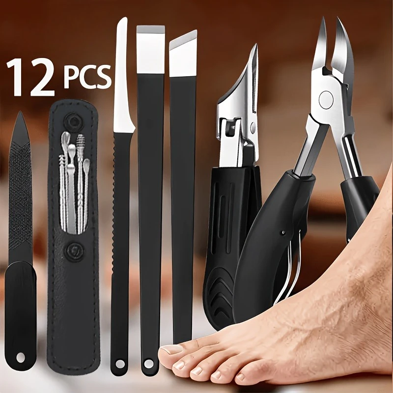 Professional nail care kit, stainless steel nail and foot repair tools, specialized in treating thick and embedded nails