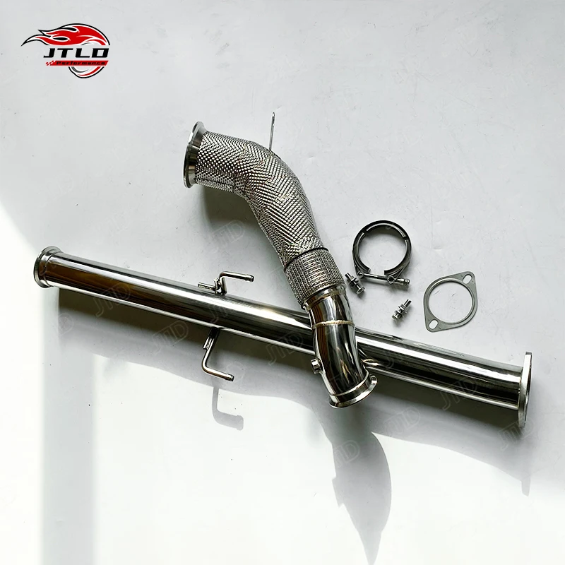 Performance Downpipe For Toyota GR Yaris 1.6T G16E-GTS, High Flow Stainless Steel Front Pipe With Heat Shield Direct Fit