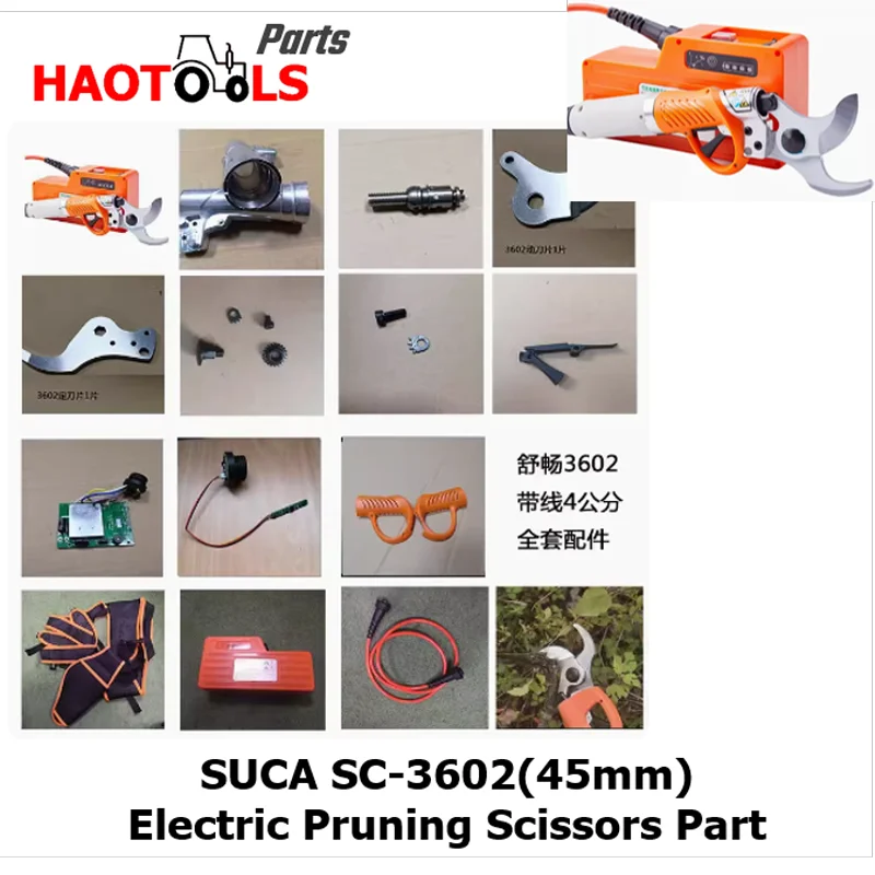 Tesoura de Poda com Fio Acessórios Originais Peças Lâmina Placa Case Motor Sc3602 45 mm Suca-sc3602