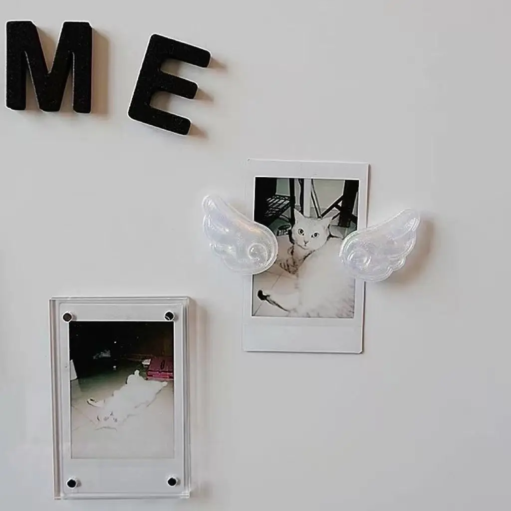 Creative Magnetic Wings Fridge Magnets Magnetic Decor for the Office and Home Chalkboard Strong Magnets Fix Instant Photos