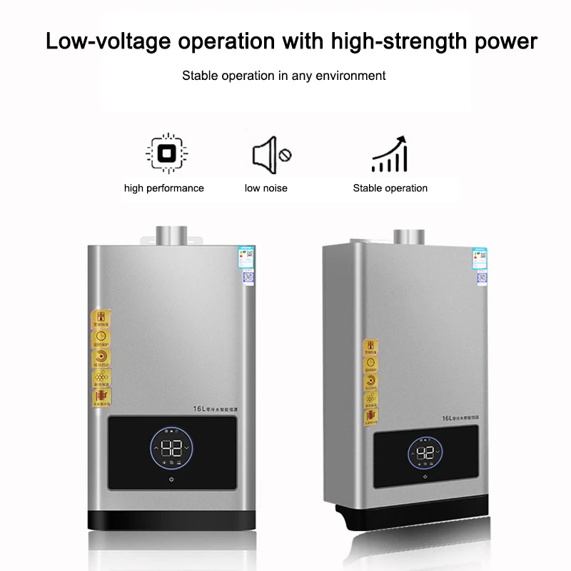 Wholesale gas water heater Zero cold water 16L natural gas intelligent constant temperature gas water heater upgrade