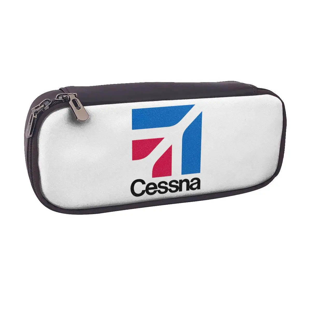 

Кожаный пенал с логотипом Cessna для мальчиков и девочек, школьная коробка для ручек, сумка-карандаш, канцелярские принадлежности, сумка-держатель для ручек