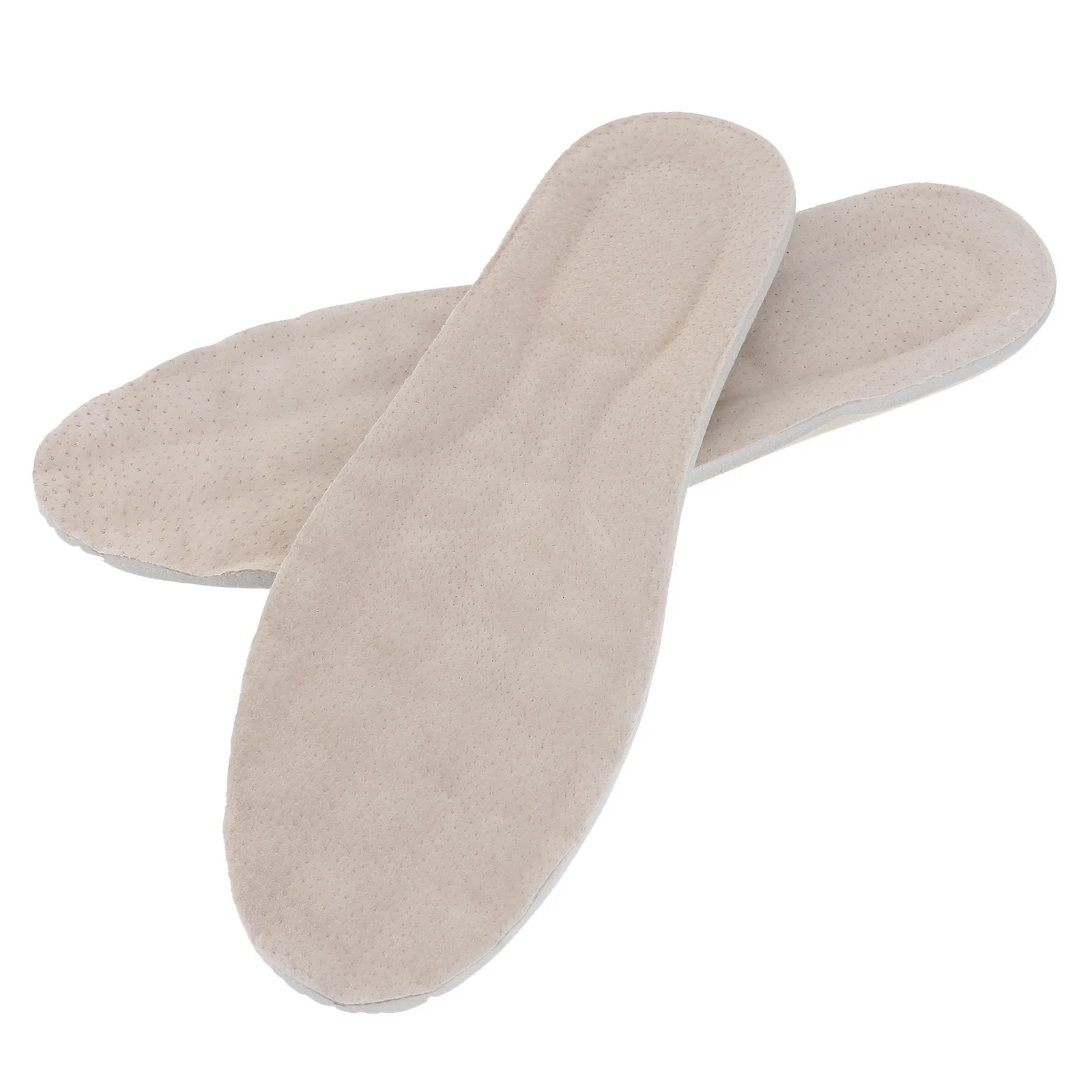 

1 Pair Heel Pads Absorption and Decompression Insoles Shoe Accessory for Heel Pressure Relieving (Size 37/38, Light Beig