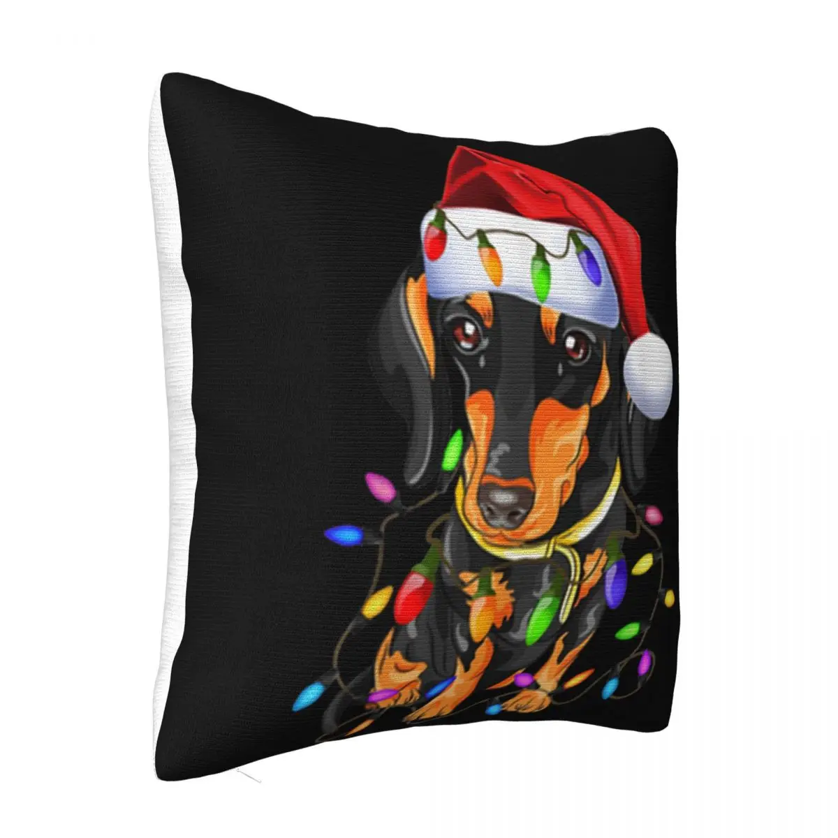 Beautiful Dachshund Christmas Loves Led Gifts Cute Dog Lovers Autumn Loose Halloween Pillow Case