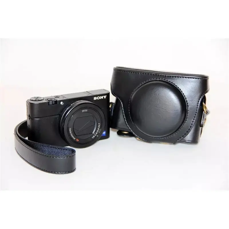 PU Leather Bag Case for SONY DSC-RX100 VII M7RX100II M2 RX100 M3 RX100III M4 M5 M5A M6 M7 Camera Cover