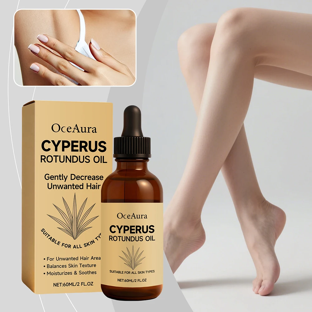 1pcs Cyperus Rotundus Oil For Hair Removal Non-Greasy Reduces Unwanted Hair Growth, Moisturizes Soothes Skin Natural Oil