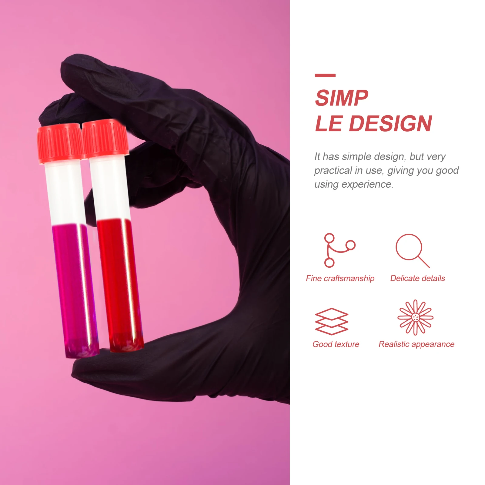 

10pcs Disposable Plastic Testing Tubes Medical Sample Tubes With Covers For Blood Swabs Storage Specimen Container