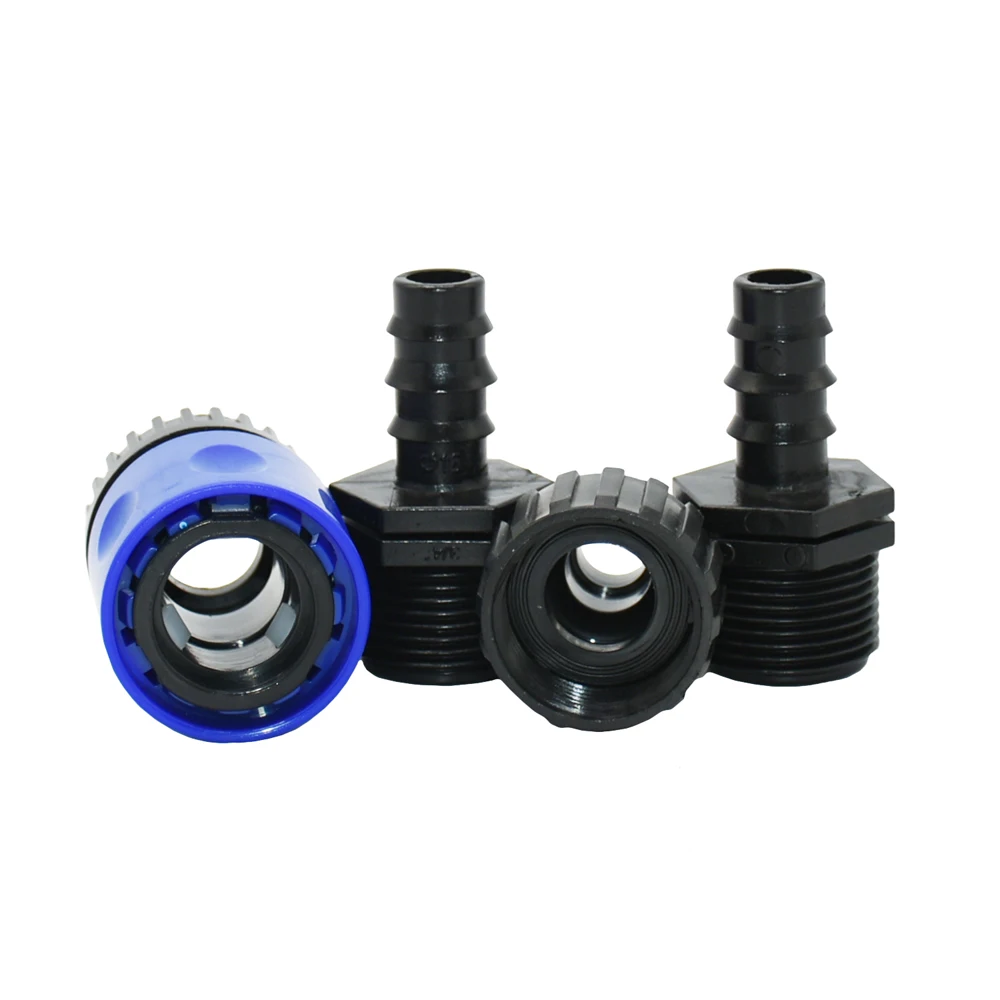 

16mm 20mm PE Hose Quick Connector Plastic hose Barb Fittings Garden Irrigation System Water Pipe Irrigation Connector Adapter