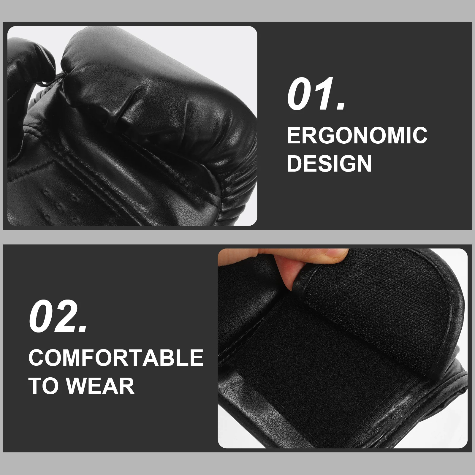 1 زوج بو قفازات الملاكمة المحمولة التدريب شرارة كيك بوكسينغ Mma الملاكمة التايلاندية اللكم معدات التدريب للرجال والنساء #5