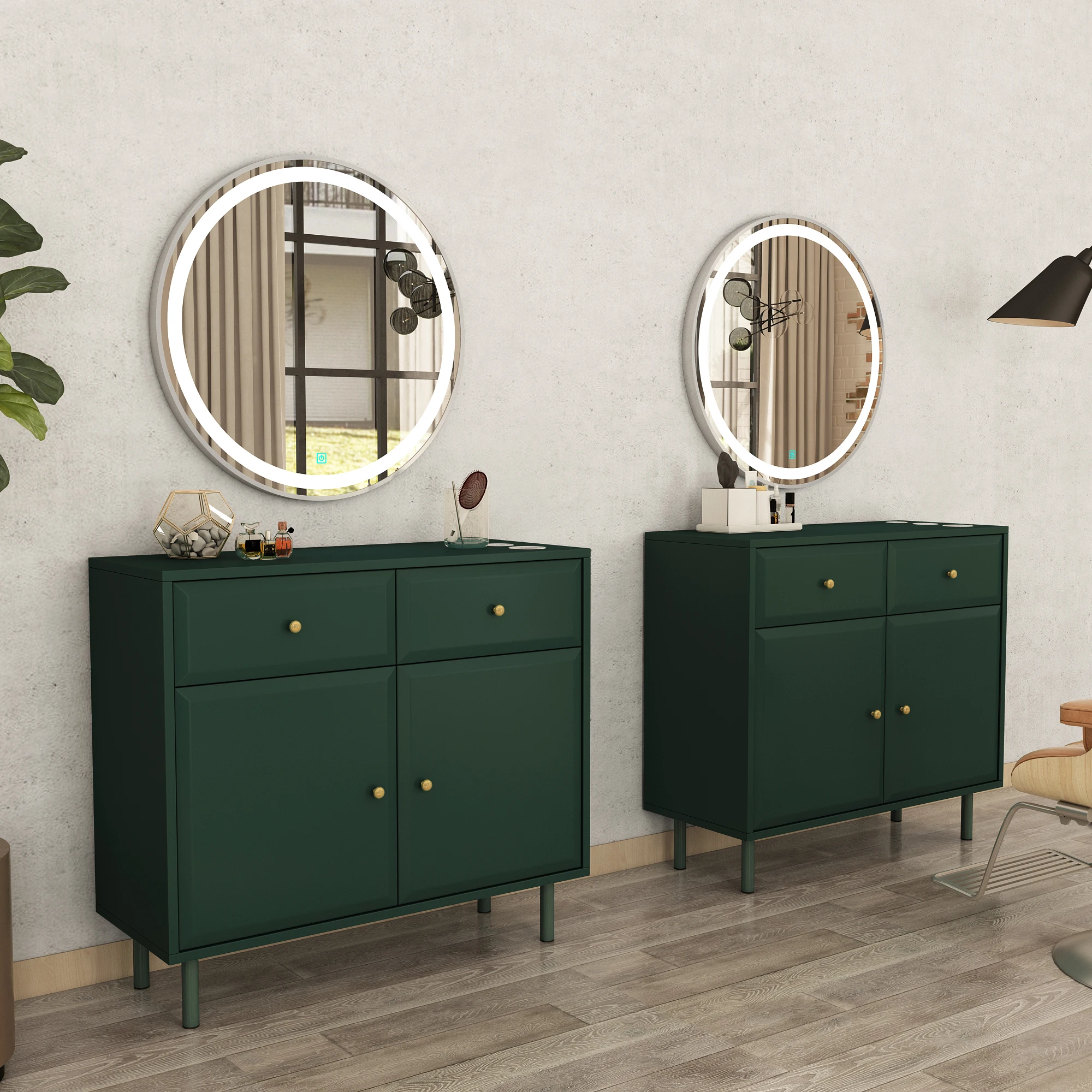 

Woods Wholesale Salon Cabinet Furniture Barber Furniture Salon Station For Hair Salon
