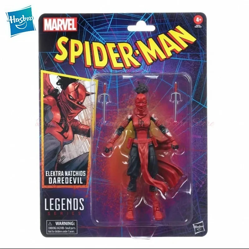 

Hasbro Marvel Legends Retro Card Elektra Natchios Daredevil 6" Action Figure Gift