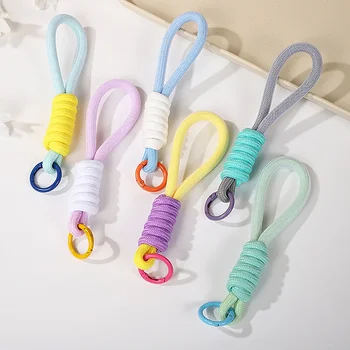 Corde tressée structurels ente pour étui de téléphone, lanière en maille, porte-clés, pendentif WAQBag