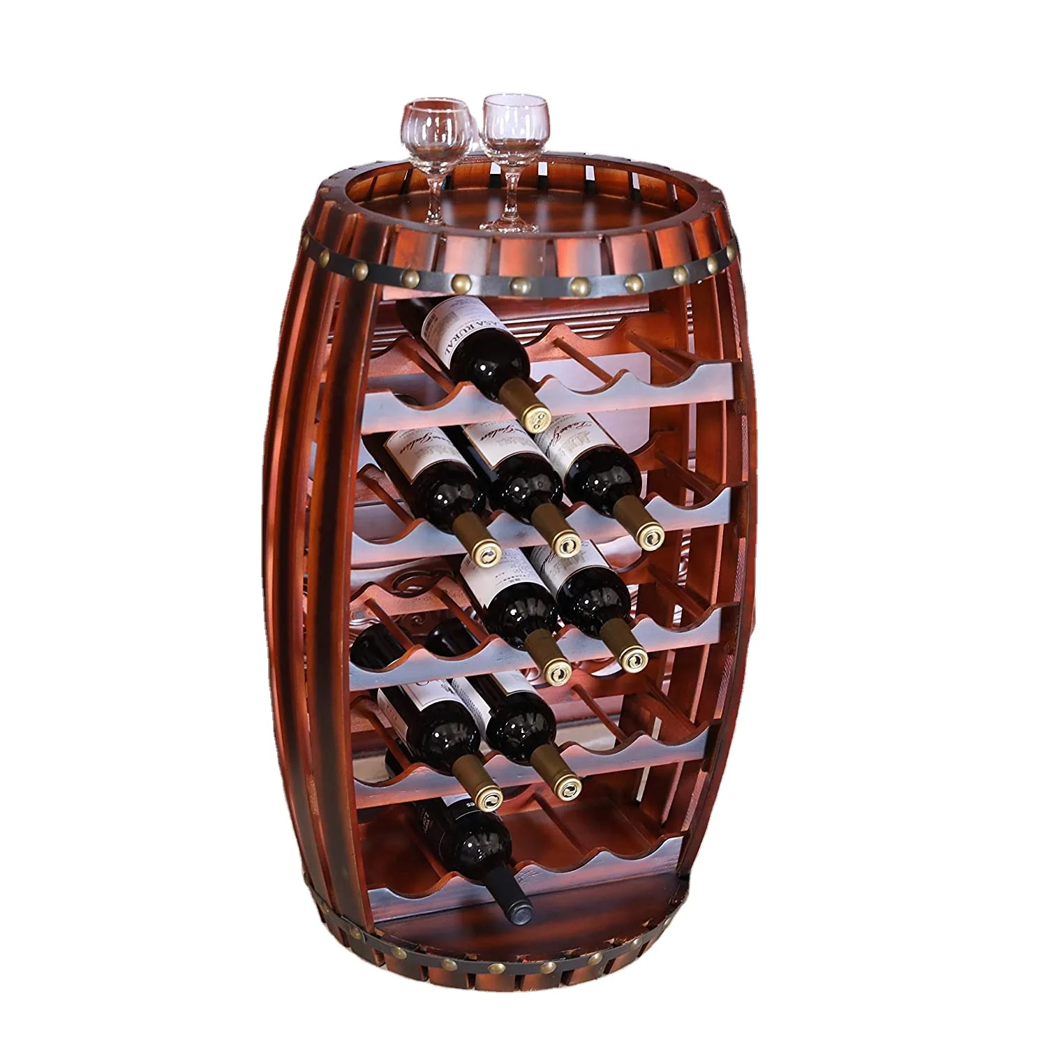 Wooden Wine Holder Compact Cellar Cube Wine Storage Rack