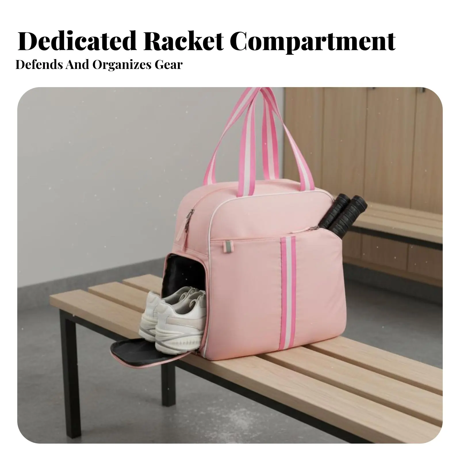 

Pickleball Paddle Bag Large Capacity Pickleball Bag Multi-Functional Adjustable Strap for Women, Gym, Travel