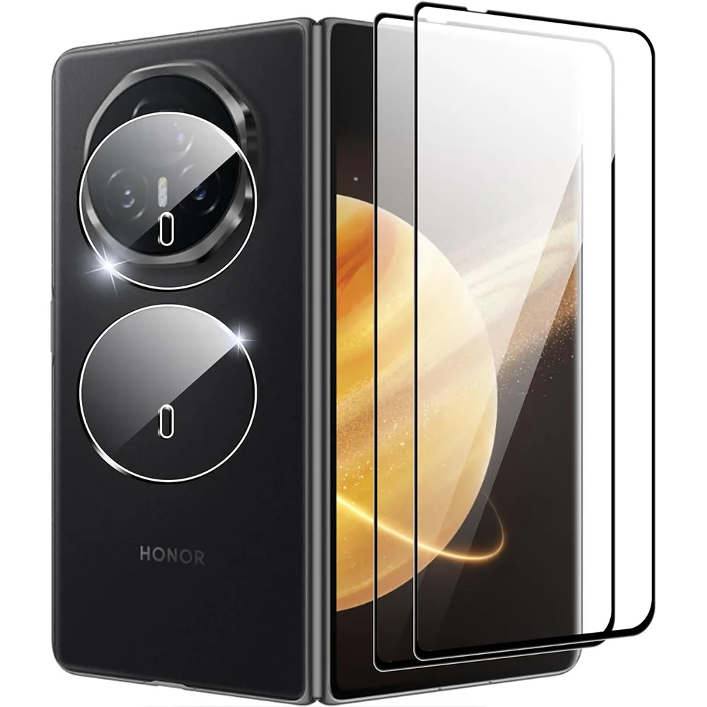 

3D Curverd Protective Glass Cover For Honor Magic V3 Tempered Glass Screen Protector For Honor Magic V3 Camera Lens