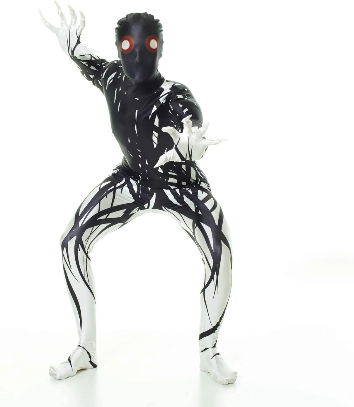 Halloween Phantom Zalgo Costume Adulti, Costume Skinwalker Spaventoso Morph Abiti Adulti, Abito Pelle Zalgo, Costume da Demone Ombra Adulto