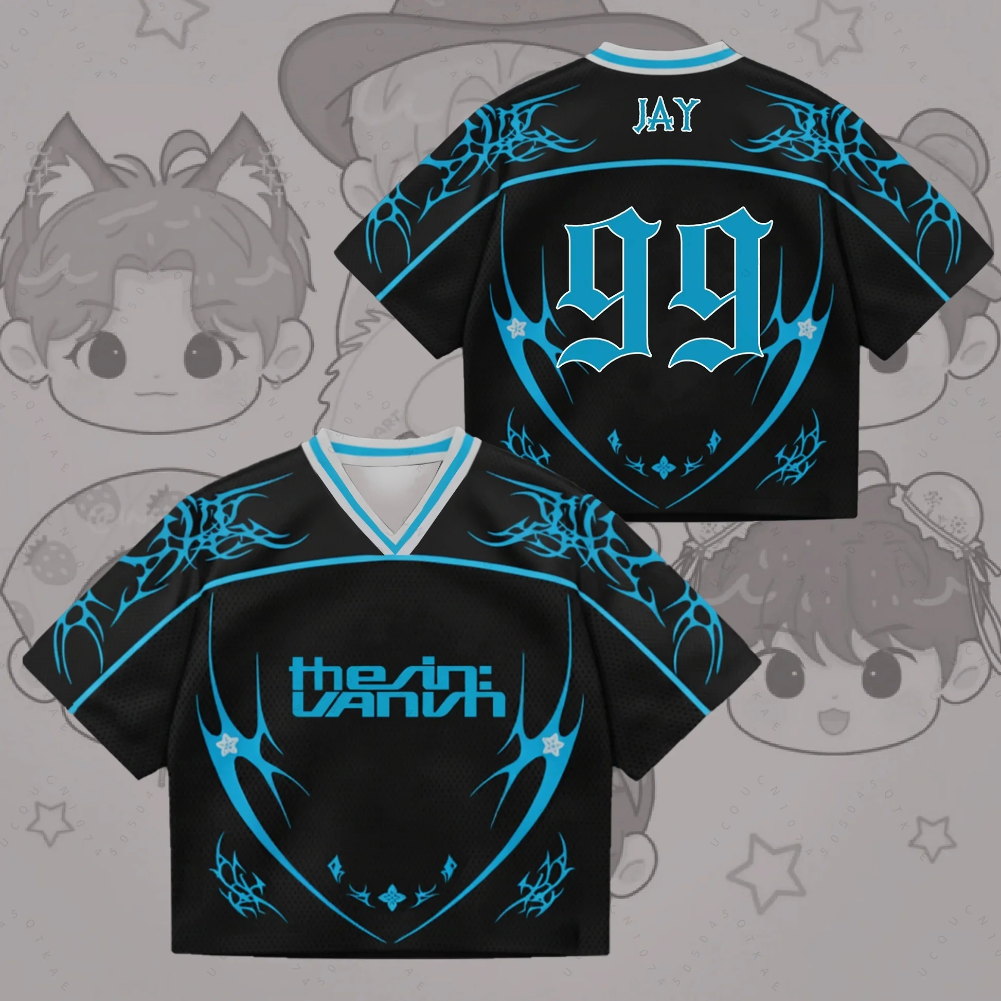 Hot Sell The Sin Vanish Jersey Album Music Tees Kpop Popular Fashion Streetwear Fan Gifts Summer Children's And Adults T Shirts