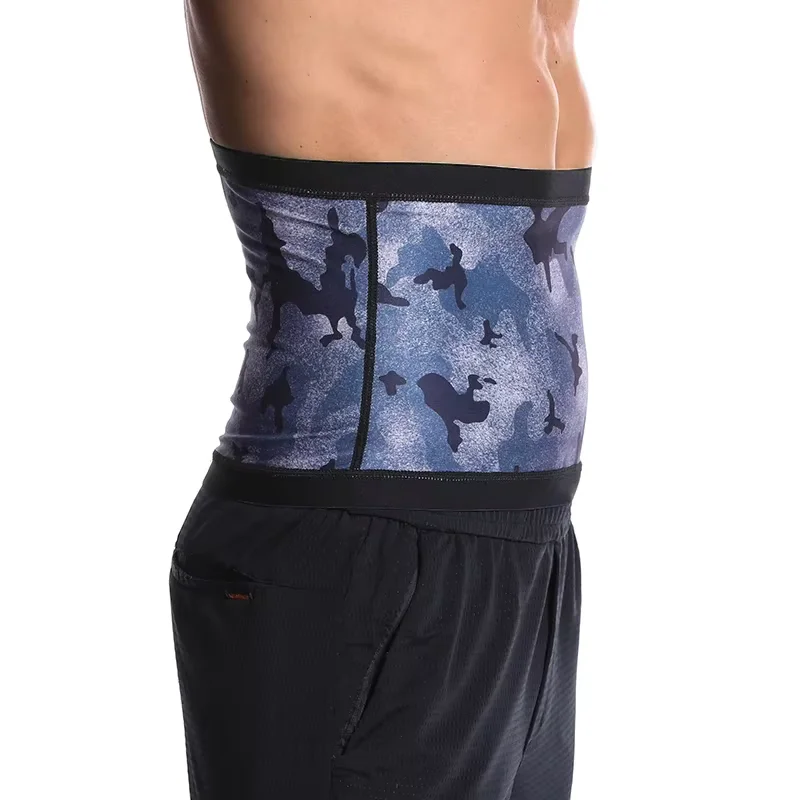 Männer Sauna Anzüge Taille Trimmer Bauch Wrap Workout Schweiß Band Bauch Trainer Gewicht Verlust Shaper Bauch-steuer Abnehmen Gürtel – Detail 6