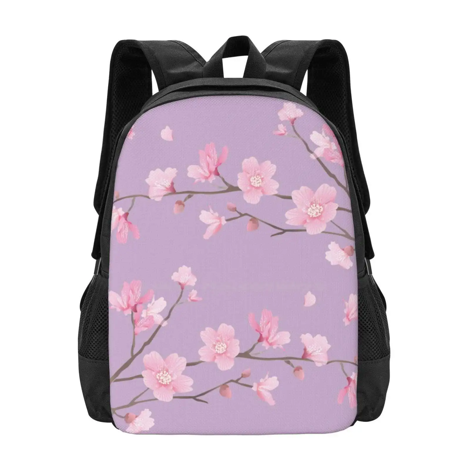 Cherry Blossom Flower Plant - Pastel Purple Hot Sale Backpack Fashion Bags Cherry Blossom Tree Japanese Cherry Blossom Sakura