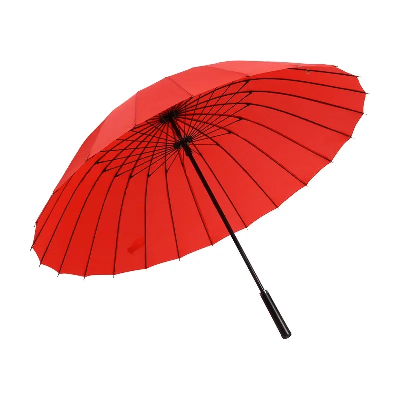 

High Quality Promotional Gift Umbrellas Big Size Windproof Golf Straight Umbrella 24Ribs Windproof for Rain and Sun