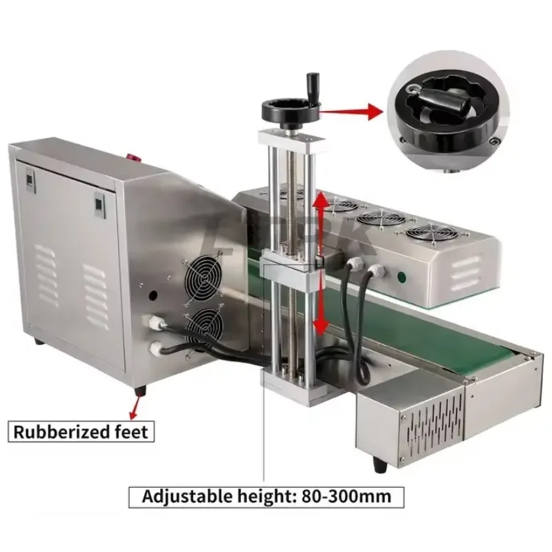 Máquina de sellado por electroinducción portátil LX6000 para paquetes de plástico, aplicador termorretráctil de revestimiento de 100mm, 80mm y 65mm
