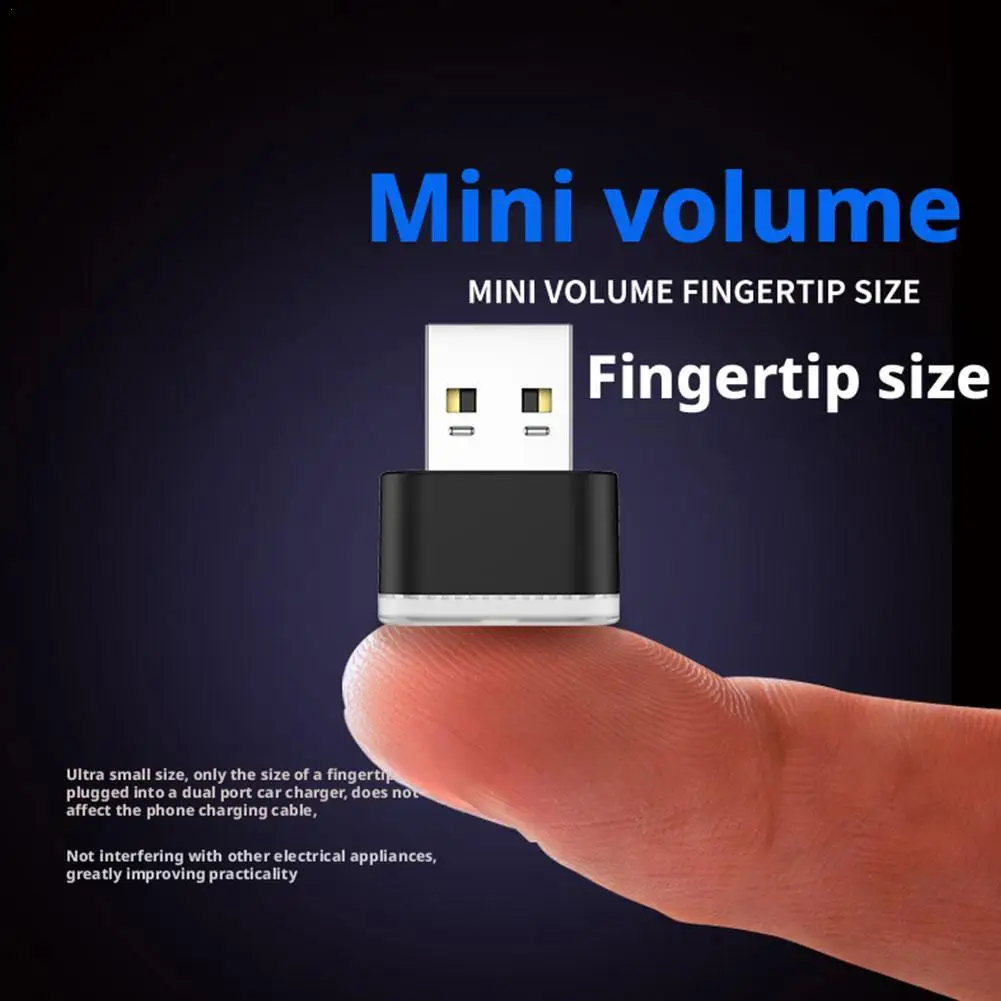 

MINI Car USB Ambient light Interior color Night light Atmosphere Lamp Light Plug and Play Decor Lamp For Car