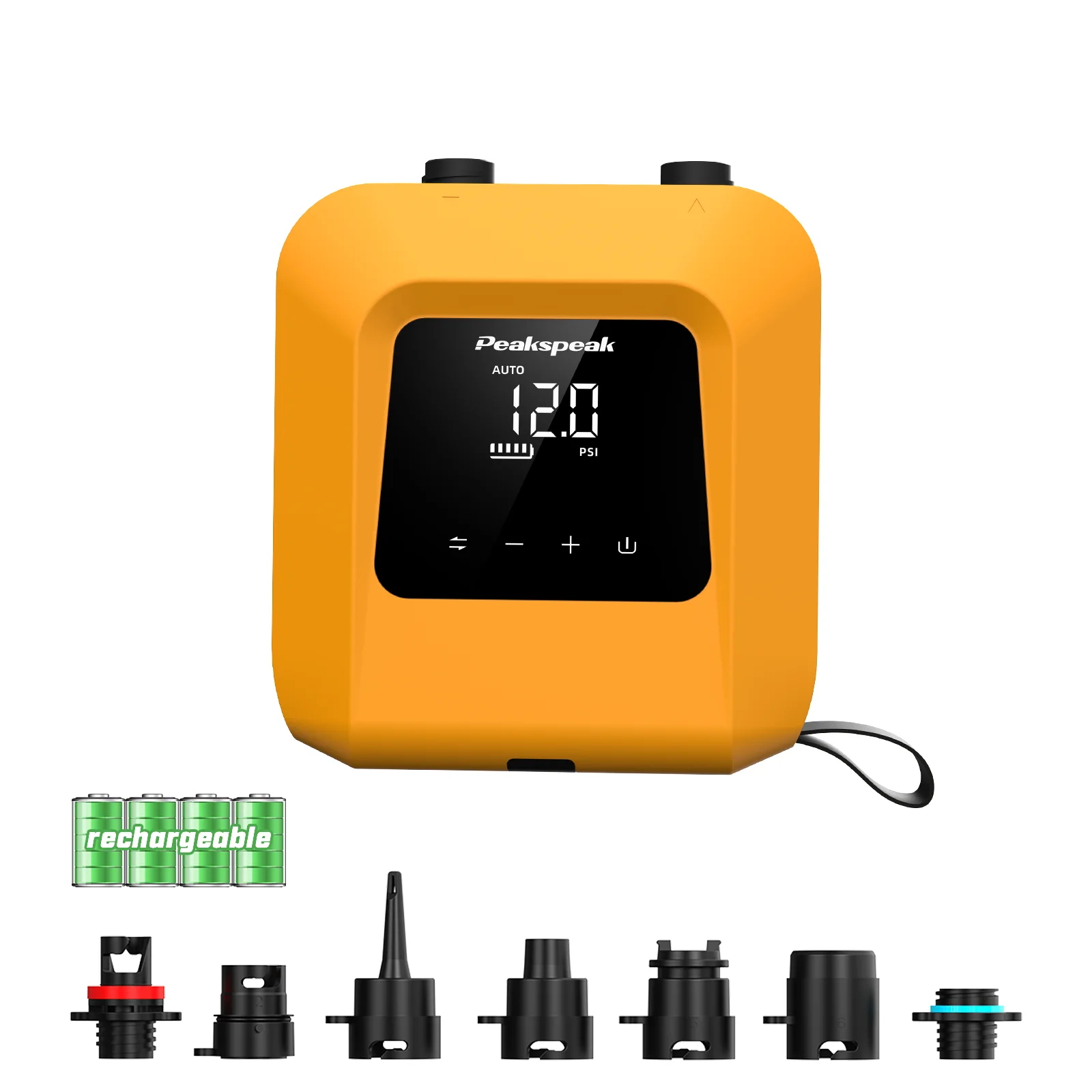 Pompa ad aria elettrica SUP Peakspeak S1 con pompa a batteria ricaricabile 20PSI Max 2600mAh 14,8V per tenda gonfiabile con materasso per aquiloni