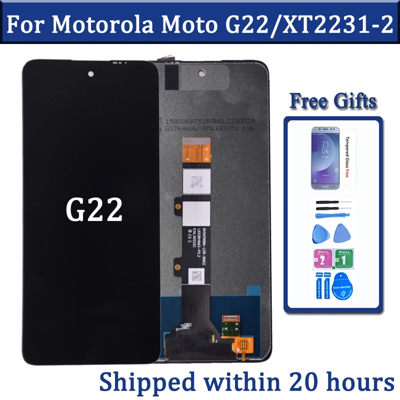 For Motorola Moto G22 LCD Display With Touch Screen Digiziter Assembly Replacement For Moto G22 XT2231-2 LCD