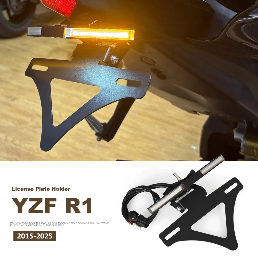 

Motorcycle Rear Short Tail Stock Tidy License Plate Holder Tailstock Bracket Kit 2015-2025 For Yamaha YZF R1 M YZF-R1 M YZFR1