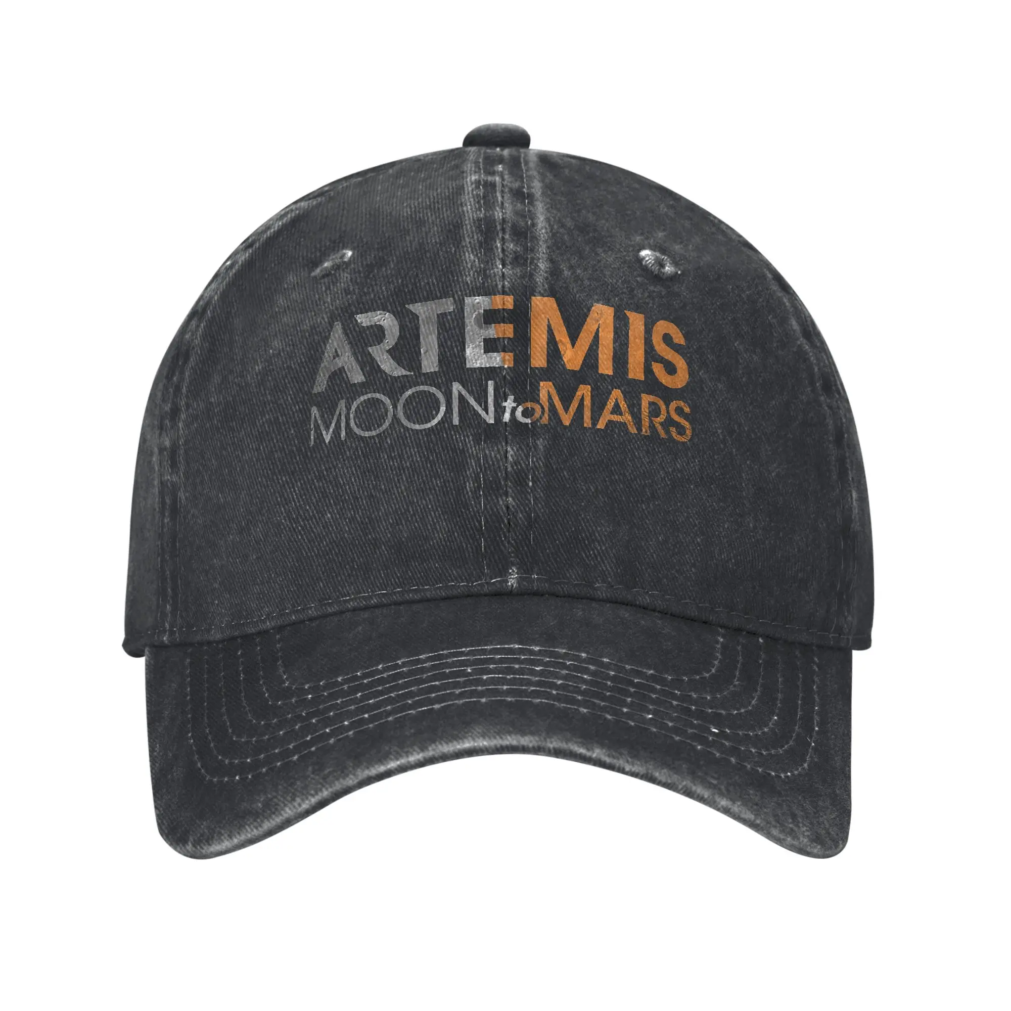 Artemis Moon to Mars Space Washed Baseball Cap  Fashion Sun Hip Hop Hats Summer Men Adult Kpop Rock Snapback Cap