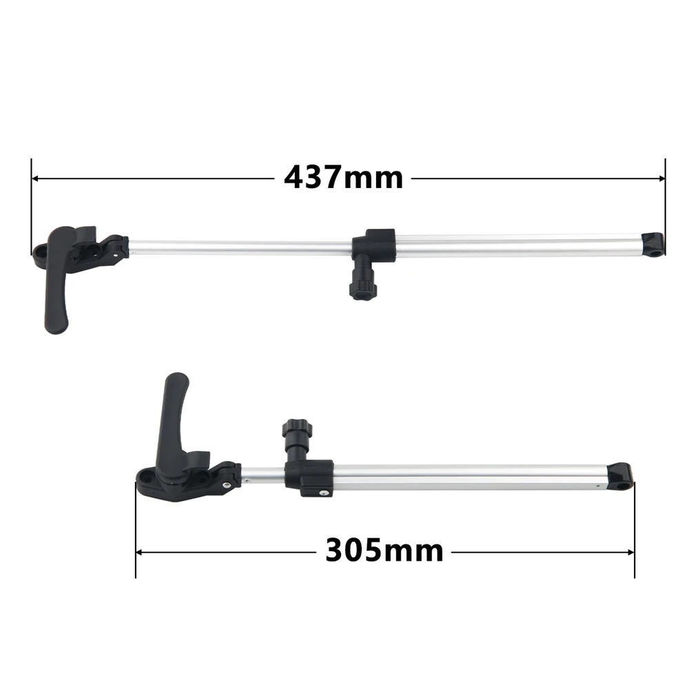 ​2pcs RV Window Support Rod 305‑437mm Telescopic Aluminium Alloy for Motorhome Camper Trailer